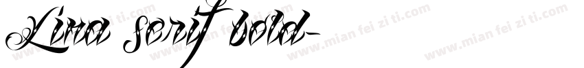 Lina serif bold字体转换